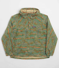 Patagonia Funhoggers Anorak in Quilty Fitz: Heartleaf Green