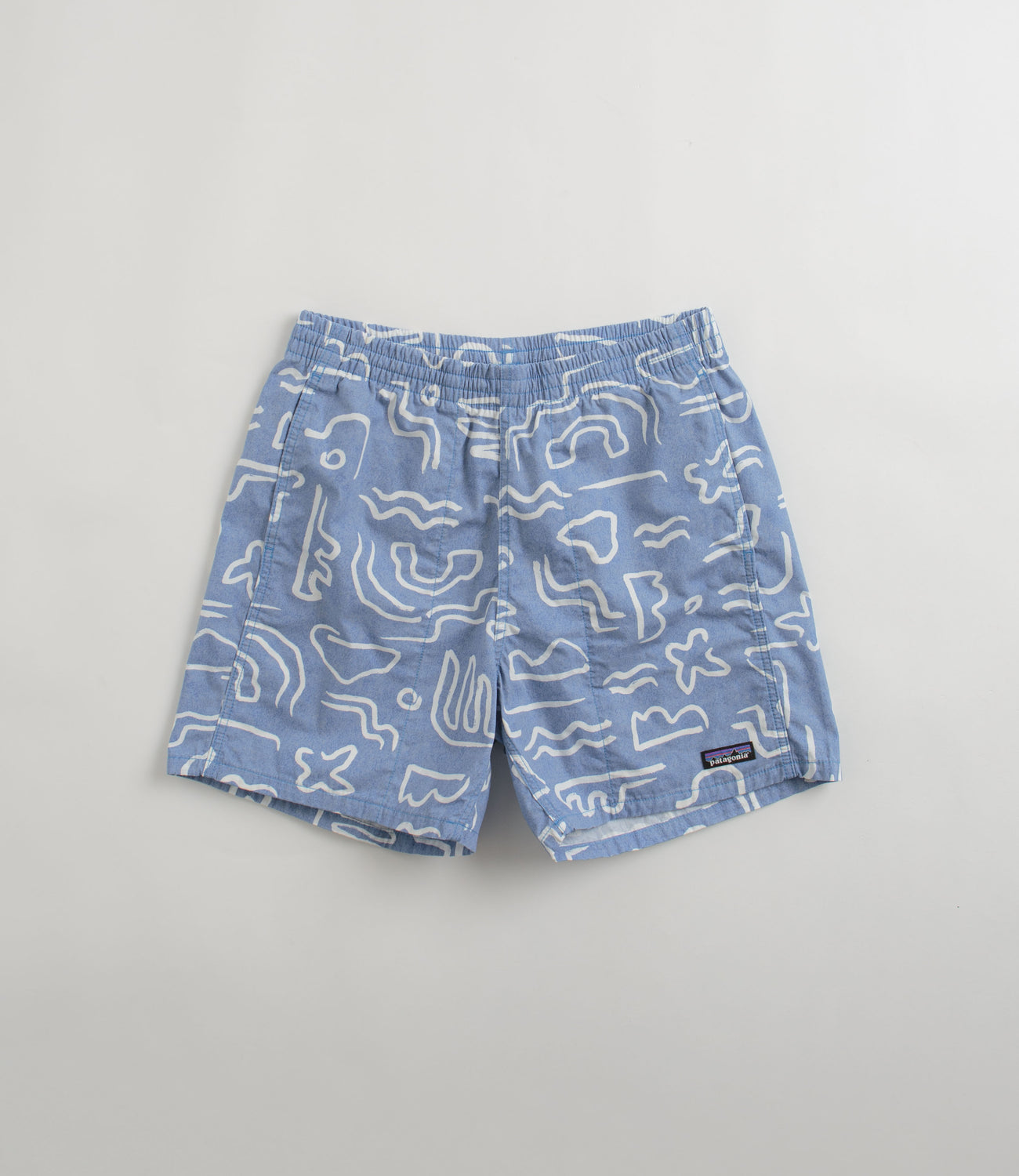Patagonia Funhoggers Shorts Channel Islands Vessel Blue Flatspot