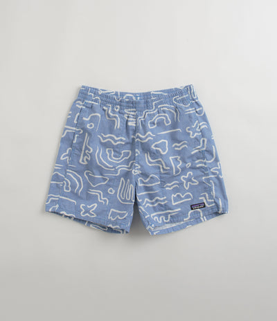 Patagonia Funhoggers Shorts in Channel Islands: Vessel Blue