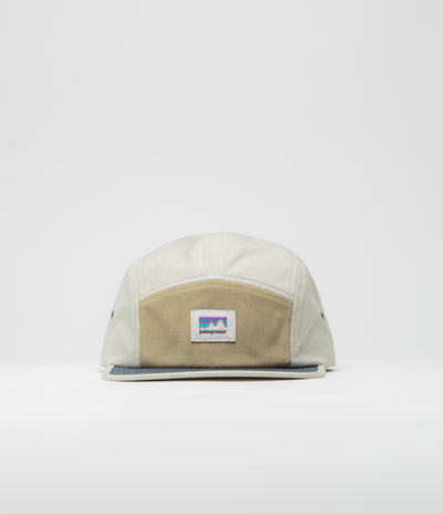 Patagonia Graphic Maclure Cap in Shop Sticker: Classic Tan