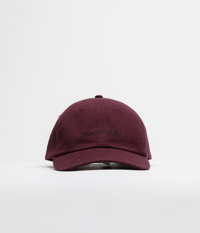 Patagonia Graphic Trad Cap - Text Logo: Berry Fig