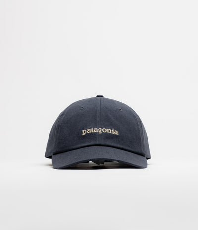 Patagonia Graphic Trad Cap - Text Logo: Smolder Blue