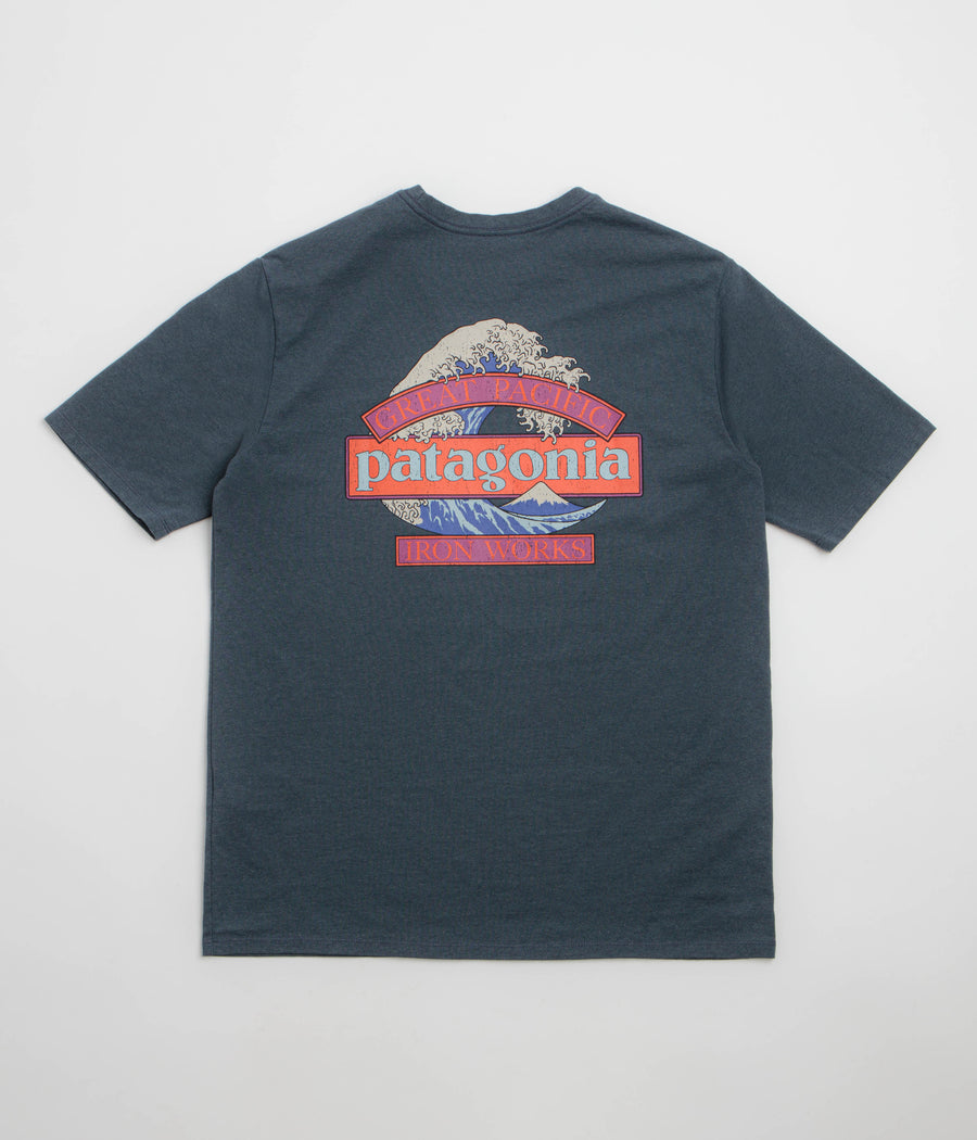 Patagonia Great Waves Responsibili-Tee T-Shirt - Summit Blue