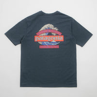 Patagonia Great Waves Responsibili-Tee T-Shirt - Summit Blue thumbnail