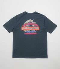 Patagonia Great Waves Responsibili-Tee T-Shirt in Summit Blue