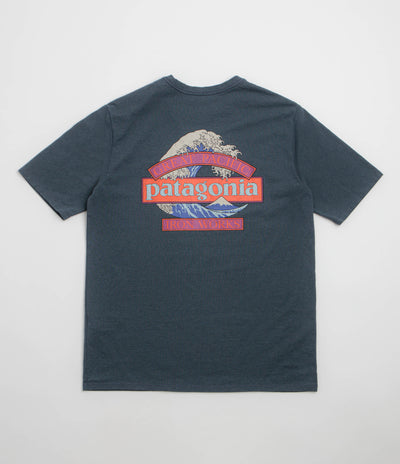Patagonia Great Waves Responsibili-Tee T-Shirt - Summit Blue
