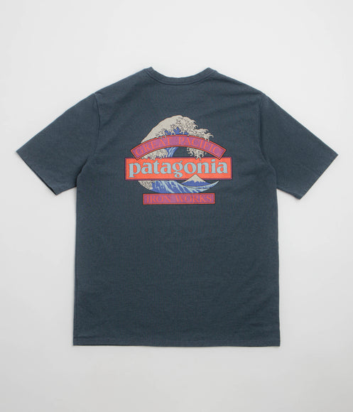 Patagonia Great Waves Responsibili-Tee T-Shirt - Summit Blue
