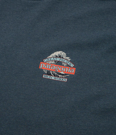 Patagonia Great Waves Responsibili-Tee T-Shirt - Summit Blue