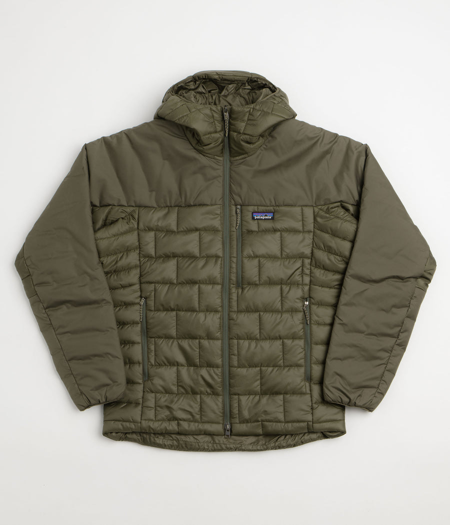 Patagonia Hi-Loft Nano Puff Hoody Jacket in Basin Green