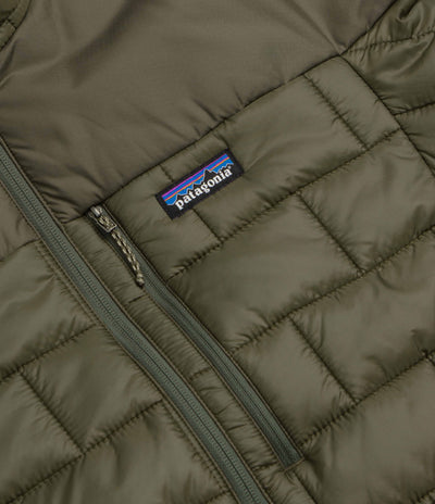Patagonia Hi-Loft Nano Puff Hoody Jacket - Basin Green