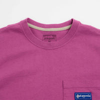 Patagonia Hut Tripper Label Pocket T-Shirt - Amaranth Pink thumbnail