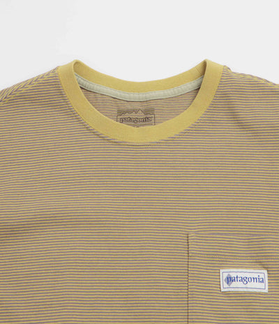 Patagonia Hut Tripper Label Pocket T-Shirt - Hut Tripper Micro: Lynx Tan