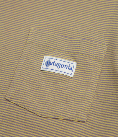 Patagonia Hut Tripper Label Pocket T-Shirt - Hut Tripper Micro: Lynx Tan