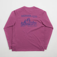 Patagonia Hut Tripper Skyline Long Sleeve T-Shirt - Amaranth Pink thumbnail