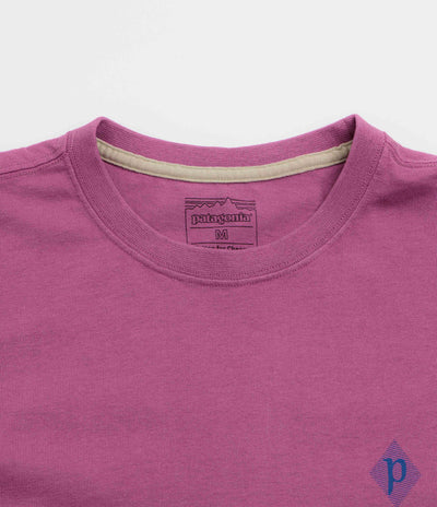 Patagonia Hut Tripper Skyline Long Sleeve T-Shirt - Amaranth Pink