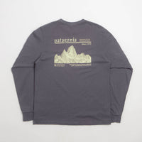 Patagonia Hut Tripper Skyline Long Sleeve T-Shirt in May Grey thumbnail