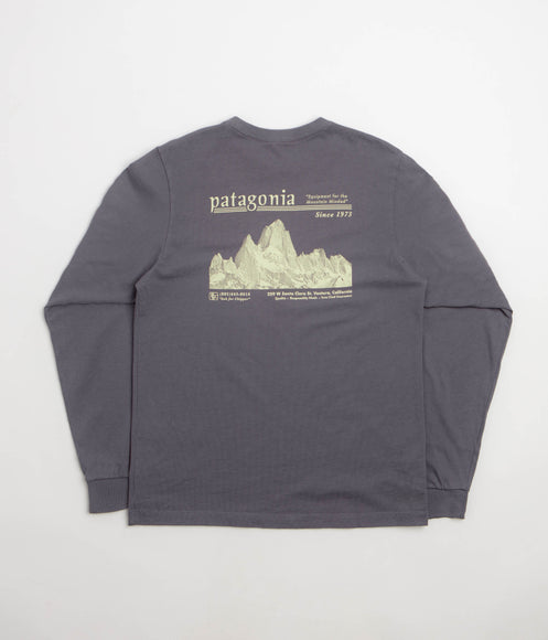 Patagonia Hut Tripper Skyline Long Sleeve T-Shirt - May Grey