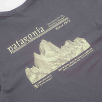 Patagonia Hut Tripper Skyline Long Sleeve T-Shirt in May Grey thumbnail