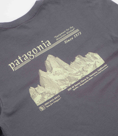 Patagonia Hut Tripper Skyline Long Sleeve T-Shirt in May Grey
