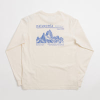 Patagonia Hut Tripper Skyline Long Sleeve T-Shirt - Undyed Natural thumbnail