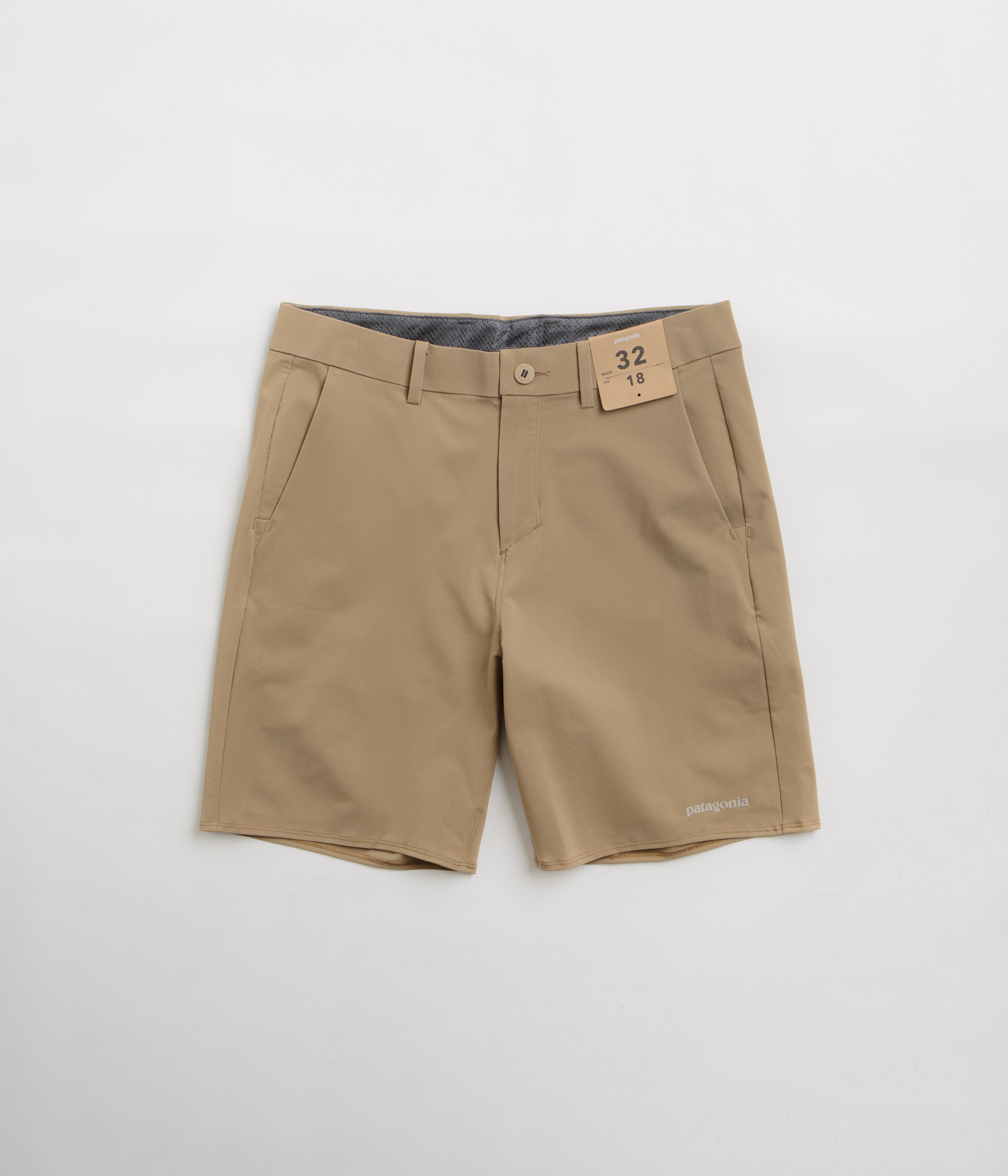 Patagonia Hydropeak Hybrid Walk 18" Shorts in Slab Khaki