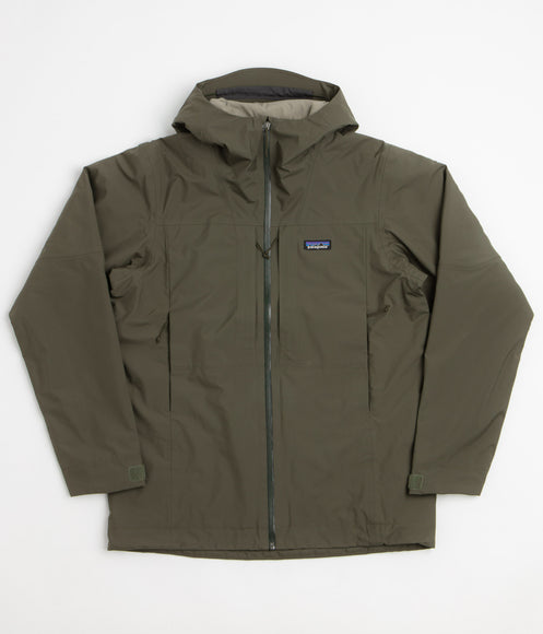 Patagonia Insulated Boulder Fork Rain Jacket - Basin Green