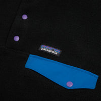 Patagonia Lightweight Synchilla Snap-T Fleece - Black / P6 Blue thumbnail