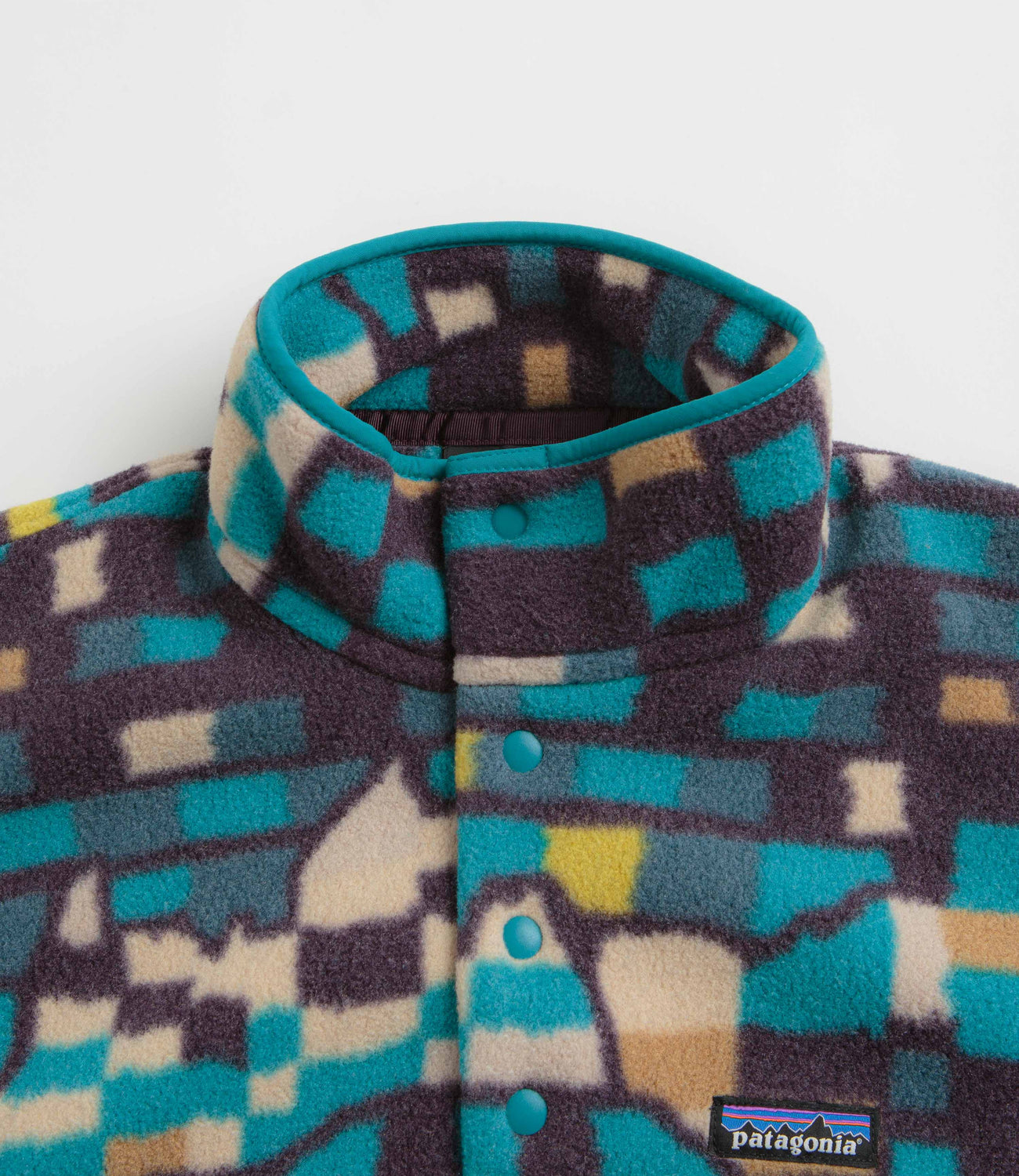 Patagonia Lightweight Synchilla Snap T Fleece Fitz Roy Patchwork
