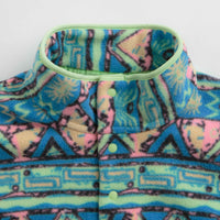 Patagonia Lightweight Synchilla Snap-T Fleece in High Hopes Geo: Salamander Green thumbnail