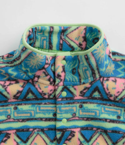 Patagonia Lightweight Synchilla Snap-T Fleece in High Hopes Geo: Salamander Green