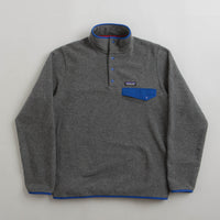 Patagonia Lightweight Synchilla Snap-T Fleece - Nickel / Passage Blue thumbnail