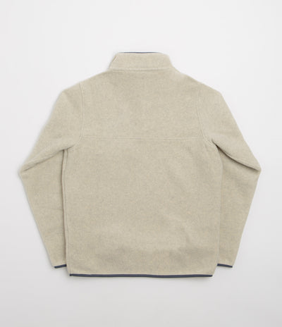 Patagonia Lightweight Synchilla Snap-T Fleece - Oatmeal Heather / Smolder Blue