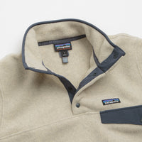 Patagonia Lightweight Synchilla Snap-T Fleece - Oatmeal Heather / Smolder Blue thumbnail