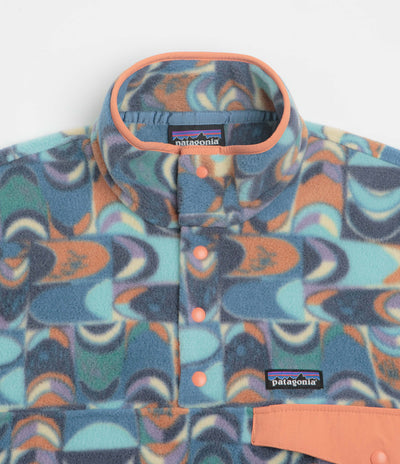 Patagonia Lightweight Synchilla Snap-T Fleece - Swallowtail Geo: Still Blue