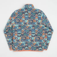 Patagonia Lightweight Synchilla Snap-T Fleece - Swallowtail Geo: Still Blue thumbnail