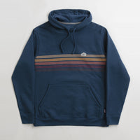 Patagonia Line Logo Ridge Stripe Uprisal Hoodie in Lagom Blue thumbnail