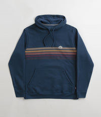 Patagonia Line Logo Ridge Stripe Uprisal Hoodie in Lagom Blue