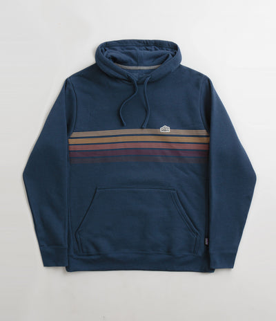 Patagonia Line Logo Ridge Stripe Uprisal Hoodie - Lagom Blue