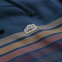 Patagonia Line Logo Ridge Stripe Uprisal Hoodie in Lagom Blue thumbnail