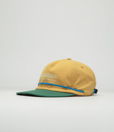 Patagonia Merganzer Cap in Water People Banner: Pufferfish Gold