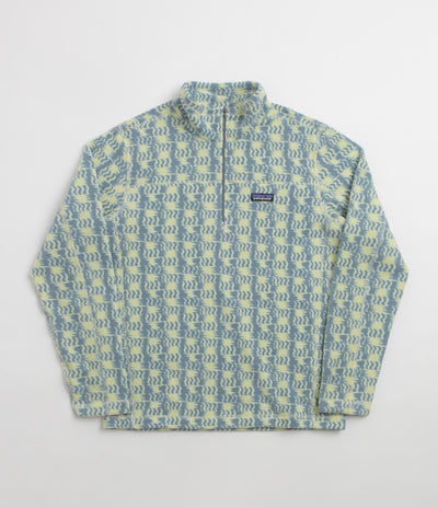 Patagonia Micro D 1/4 Zip Fleece - Sun Quilt: Blue Sage