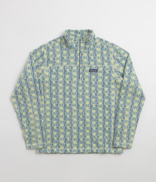 Patagonia Micro D 1/4 Zip Fleece - Sun Quilt: Blue Sage