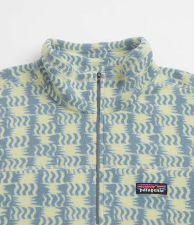 Patagonia Micro D 1/4 Zip Fleece - Sun Quilt: Blue Sage