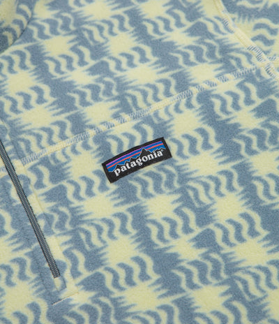 Patagonia Micro D 1/4 Zip Fleece - Sun Quilt: Blue Sage