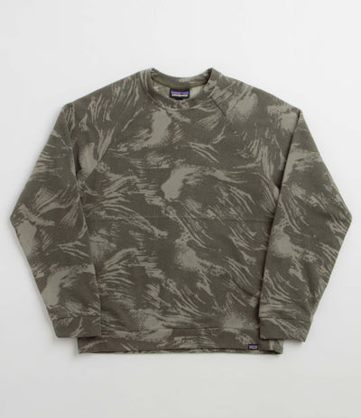 Patagonia Micro D Crewneck Sweatshirt in Polar Breeze: Basin Green