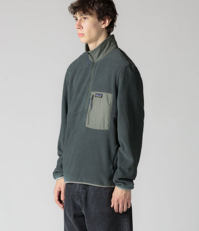 Patagonia Microdini 1/2 Zip Pullover Fleece - Nouveau Green