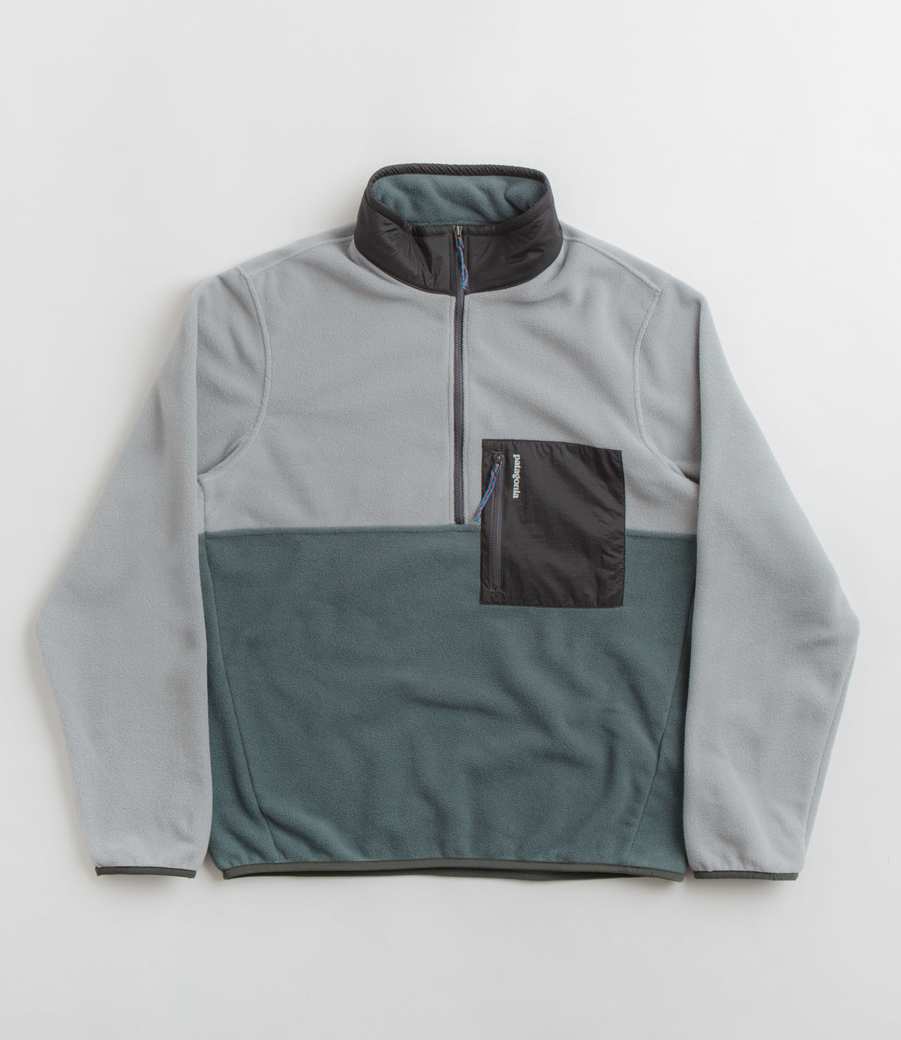 Patagonia Microdini 1 2 Zip Pullover Fleece Nouveau Green Salt Gre Flatspot