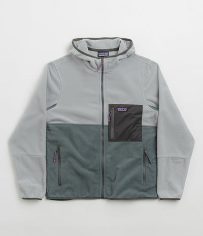 Patagonia Microdini Hoodie - Nouveau Green / Salt Grey