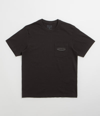 Patagonia MW 95 Oval Logo Pocket T-Shirt - Black