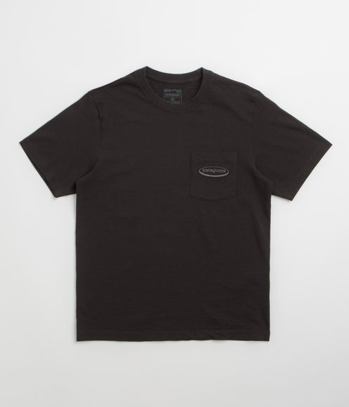 Patagonia MW 95 Oval Logo Pocket T-Shirt - Black